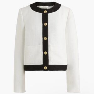 J. Crew | Tweed Button-Down Blazer Jacket